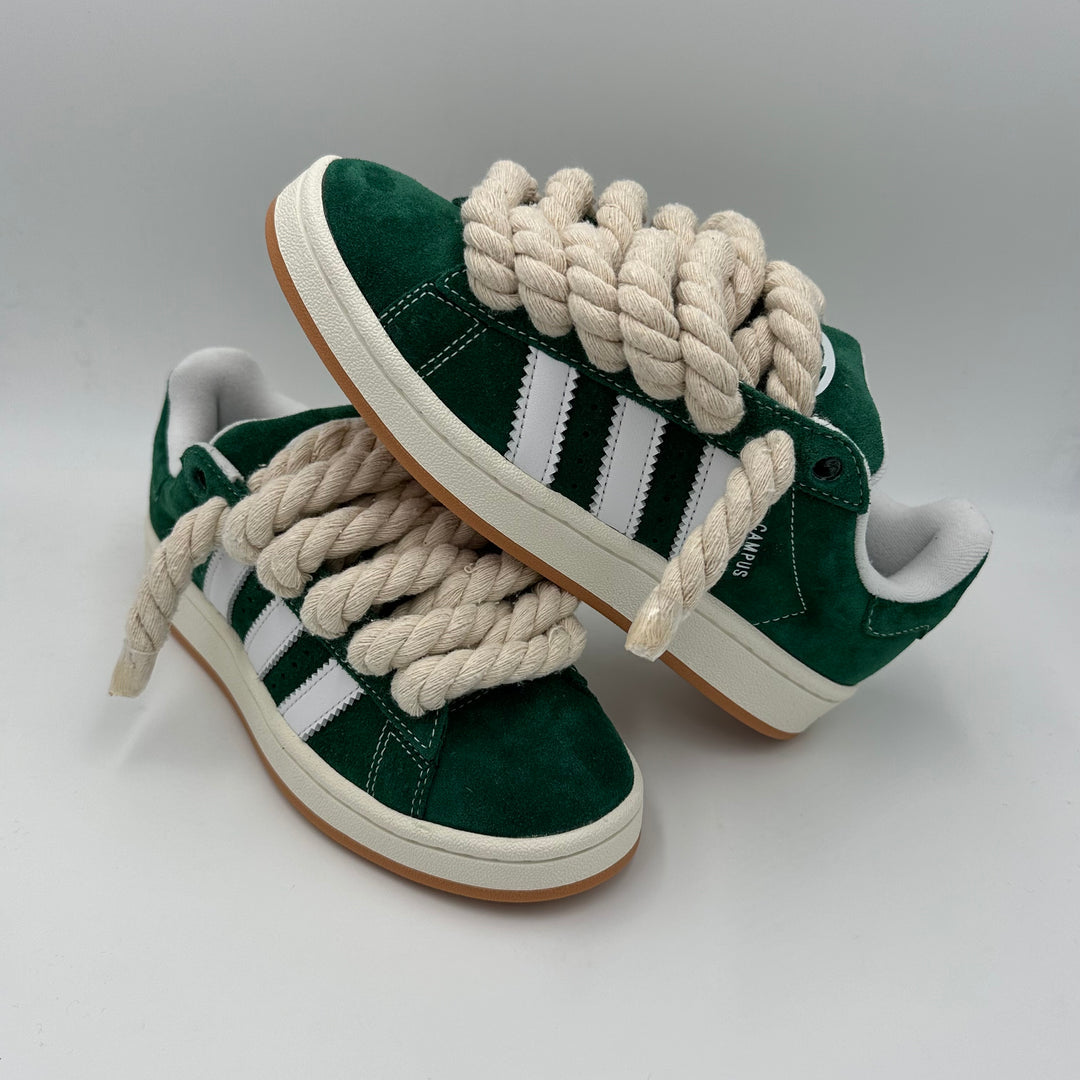 Adidas Originals Junior Campus 00S Green with rope laces Sneaker