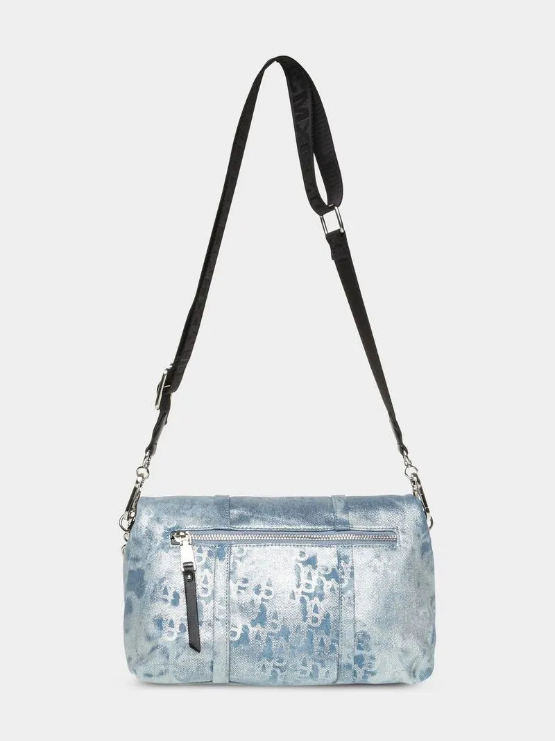 Steve Madden Women's Blue Denim Bfin-D Messenger Handbag Steve Madden