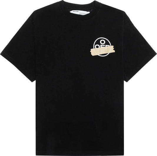 Off-White Tape Arrows Short Sleeve Over T-Shirt 'Black' Clothing