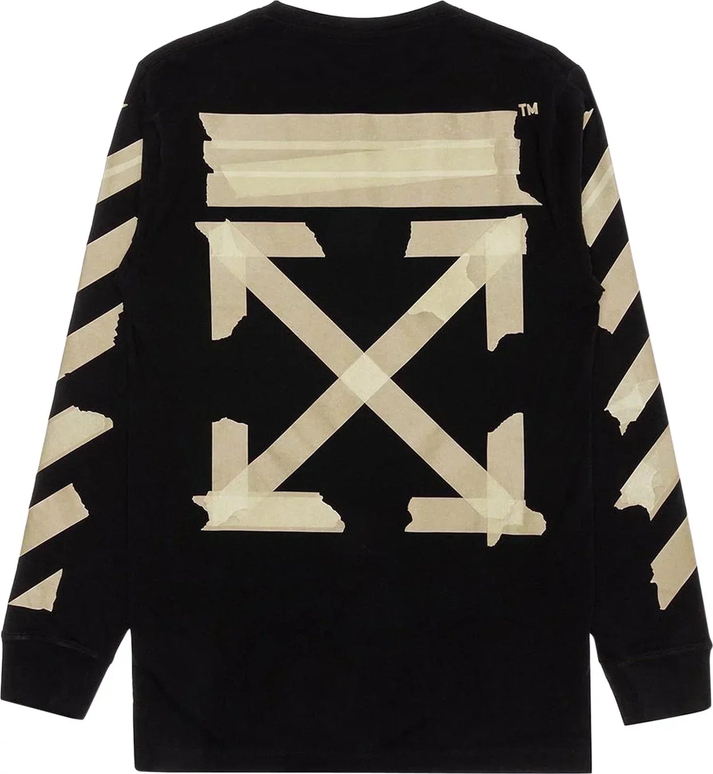 Off-White Tape Arrows Long Sleeve T-Shirt 'Black' Clothing