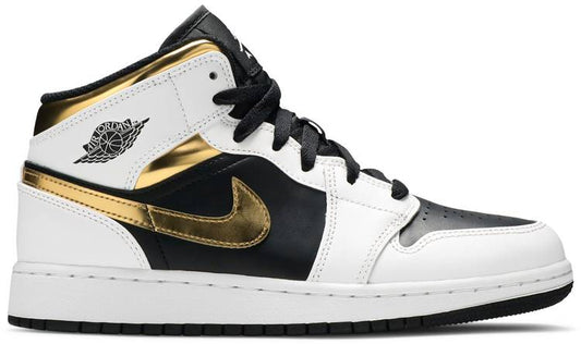 AIR JORDAN 1 MID 'WHITE GOLD' GS