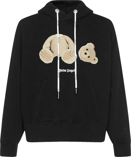 Palm Angels Bear Hoodie 'Black/Brown' Clothing