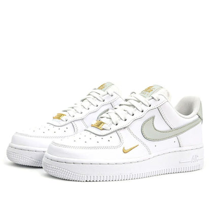 Nike Air Force 1 Low Mini Swoosh White, Grey and Gold (Unisex)