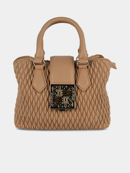 Steve Madden Beige Btomlin Top Handle Handbag