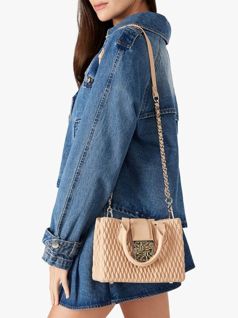 Steve Madden Beige Btomlin Top Handle Handbag