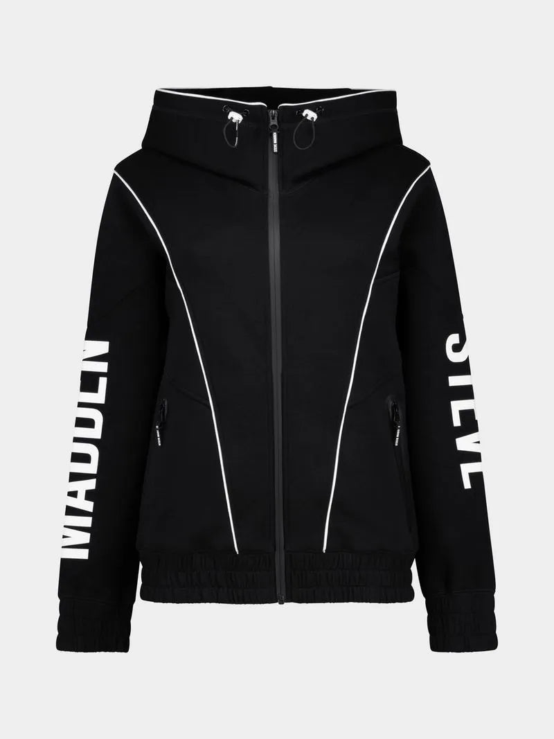 Steve Madden Black Co-Ord Samantha Scuba Hooded Sweater