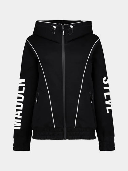 Steve Madden Black Co-Ord Samantha Scuba Hooded Sweater