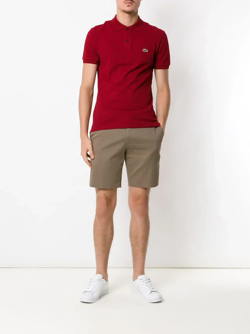 Lacoste logo patch polo shirt