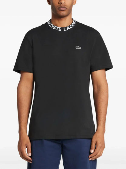Lacoste logo-collar cotton piqué T-shirt