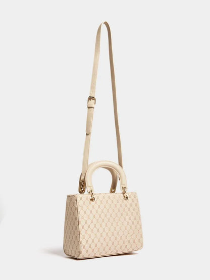 Luella Jacquard Hanging Trim Mini Tote