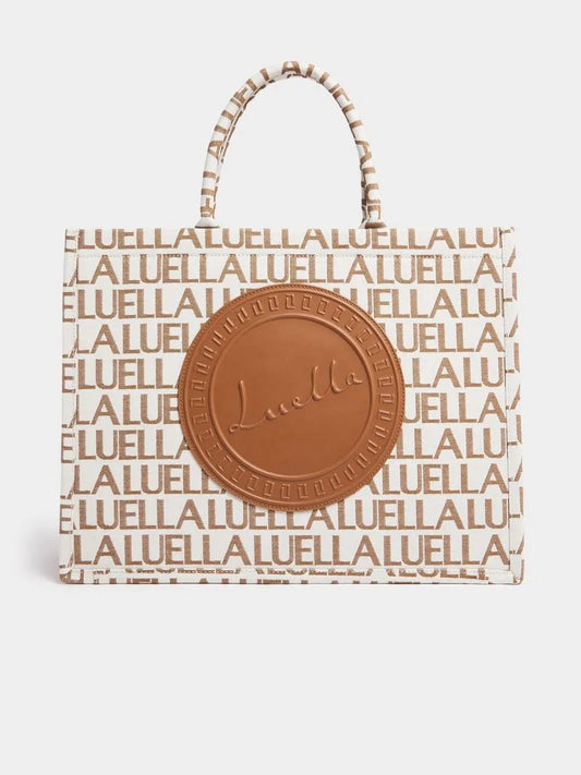Luella Large Jacquard Branded Tote