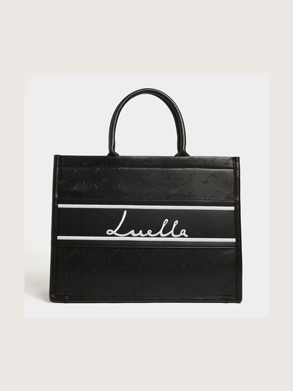 Luella Embossed Branded Large Tote Bag