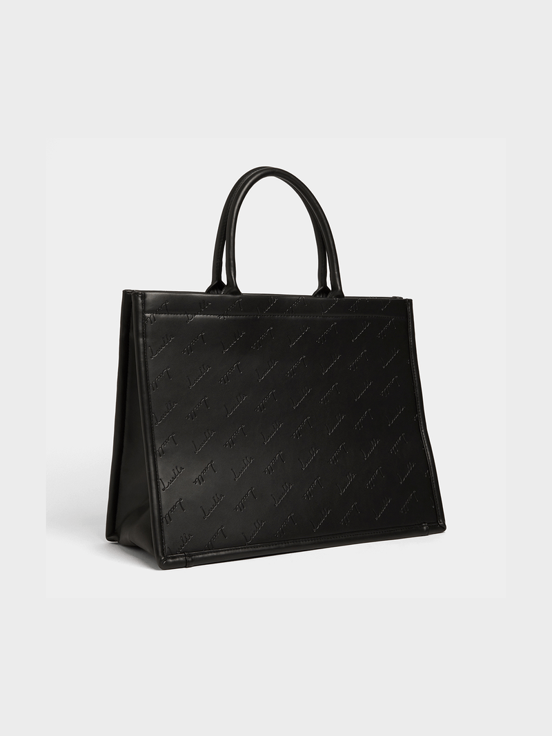 Luella Embossed Branded Large Tote Bag