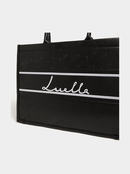 Luella Embossed Branded Large Tote Bag