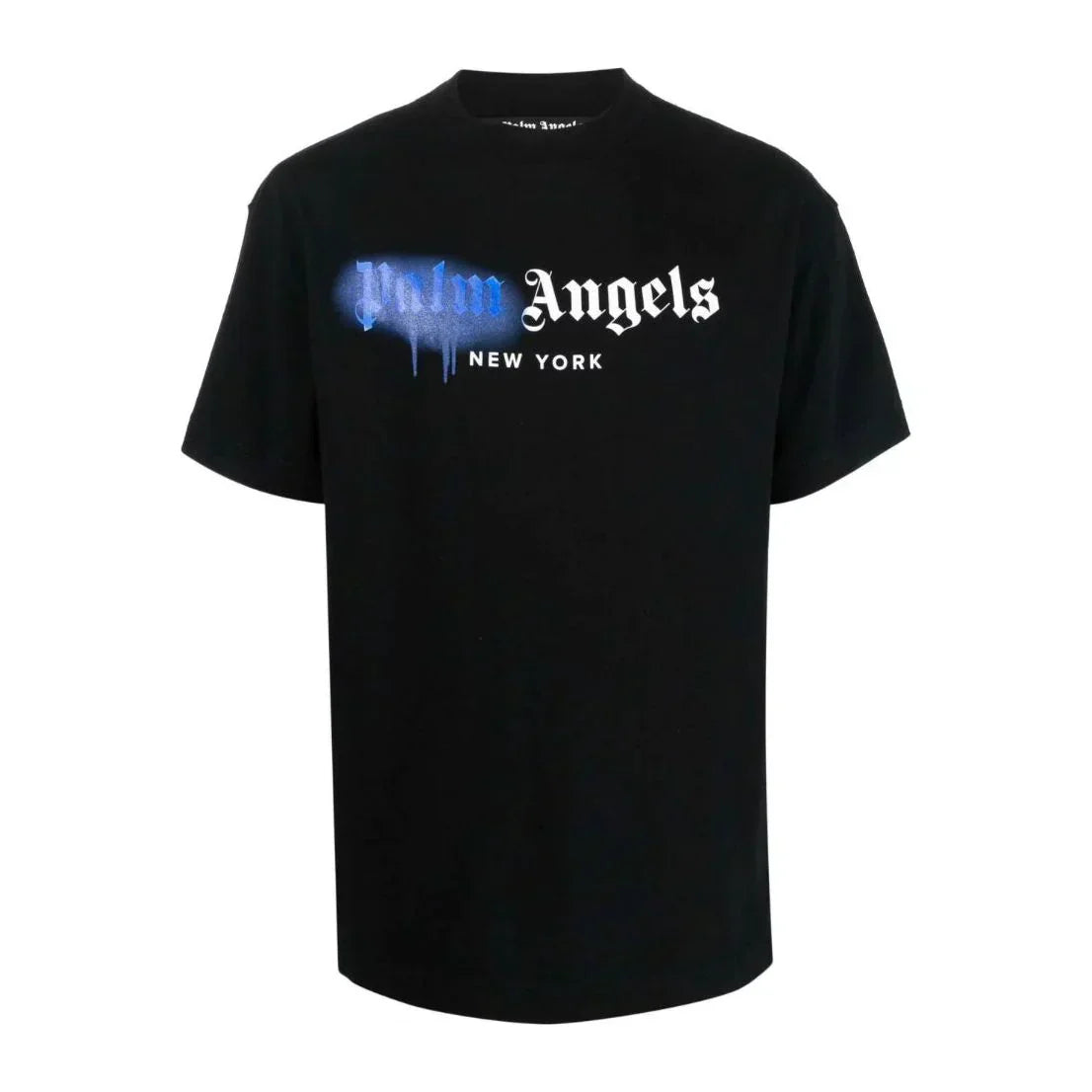 PALM ANGELS SPRAYED LOGO-PRINT T-SHIRT Clothing